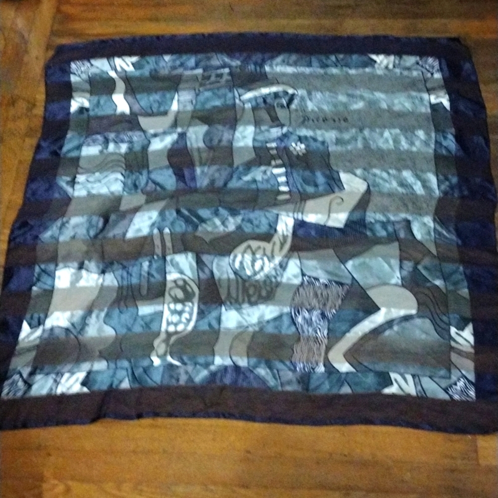 Picasso Silk Scarf for Women 36x36
